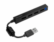 Speedlink SNAPPY SLIM USB Hub  4-Port, USB 2.0, Passive, black