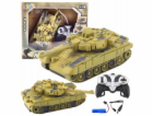 LeanToys Vojenský tank T90, dálkově ovládané RC světla, z...