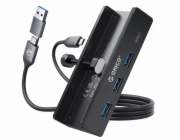 Orico USB HUB 1x USB-C + 3x USB-A 3.2 Gen1 (MH4PC-10-BK-BP)