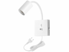 IMMAX PUNTO USB flexibilní nástěnné svítidlo s vypínačem,...