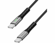 LogiLink Kabel USB 3.2 Gen2x2 Type-C C/M na C/M LED 2m černý
