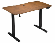 Endorfy herní stůl Atlas S electric Dark Wood / 114x60cm / nosnost 50kg / el. nastavení výšky (72-118cm) / tmavé dřevo