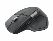 Logitech MX Master 4 - Myš - 8 tlacítka - bezdrátový - Bluetooth, 2.4 GHz - bezdrátový prijímac USB - grafit