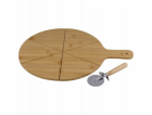 Alpina - Servírovací sada na pizzu, prkénko 34 cm + nůž