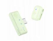 Ulanzi Bezdrátový mini mikrofon s HD 100m pro telefon, USB-C, USB-C / Minipods K1 / Zelený