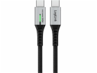 LogiLink Opletený kabel USB-C 20 Gb/s, 240W, 0,5 m, černý