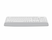 A4tech FK20, multimediální kancelářská klávesnice, CZ/US, USB, bílá