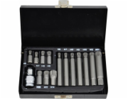 AWTools AWTOOLS Drážkované hroty 15 ks, černé AW35119BL