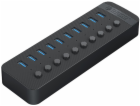 Orico Hub CT2U3-10AB s 10x USB-A přepínači - černý Hub CT...