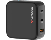 Verbatim Mini GaN Charger 100W  mit Display 2xUSB-C +1xA   30239