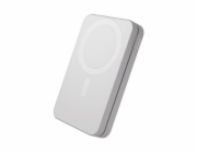 dbramante1928 re-charge - Bezdrátová power banka - 3-in-1, Qi3 - 8000 mAh - 20 watt (USB-C) - na kabelu: USB-C - bílá