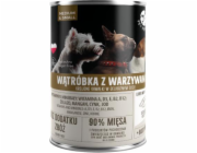 PET REPUBLIC Adult Medium & Small Liver with vegetables - mokré krmivo pro psy - 400g