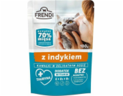 FRENDI Kousky v krůtí omáčce - mokré krmivo pro kočky - 100 g