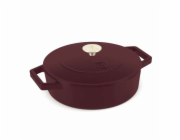 Pánev hluboká se smaltovaným povrchem a poklicí 26 cm litinová Leonardo Collection BH-6263