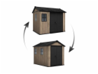 Zahradní domek Keter Apex 7,5 x 9 Ashwood, s podlahou