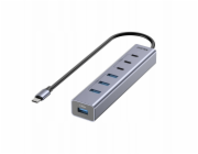 Unitek Active Hub USB-C 3x USB-C 10 Gbps 4x USB-A 5 Gbps s napájecím zdrojem