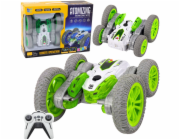 LeanToys Dálkově ovládané kaskadérské auto RC světla kouřové drift 360° zelená