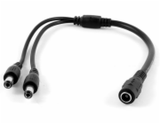 XtendLan Napájecí kabel/splitter 1 na 2, jack 2,1mm, průměr kabelu 1mm/0,3mm