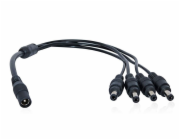 XtendLan Napájecí kabel/splitter 1 na 4, jack 2,1mm, průměr kabelu 1,5mm/0,3mm