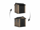 Zahradní domek Keter Apex 7,5 x 7 Ashwood, s podlahou