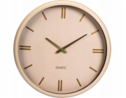 Home Styling Collection Nástěnné hodiny EPOCH krémové s kovovým akcentem, 38 cm