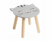 Home Styling Collection Dřevěná dětská stolička SAFARI se zvířecím motivem, 28 cm