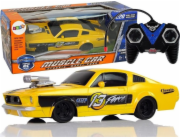 LeanToys Sportovní auto na dálkové ovládání 1:20 žluté
