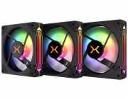 Krux ventilátor Corvus 120 ARGB KIT / 3x120 mm ARGB fan / infinity mirror efekt