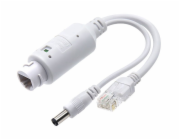 XtendLan XL-POES-12V1-A, PoE splitter 802.3af, 100Mb, stabilizovaných 12V/1A jack, přep. ochrana, mini