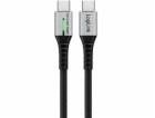 LogiLink Kabel USB-C - USB-C 3 m, černo-stříbrný (CU0425)
