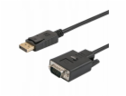 Savio Cl-203 1,8 m DisplayPort VGA (D-Sub) Černá