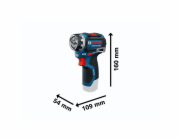 Bosch Powertools Akumulátorová vrtačka/šroubovák GSR 12V-32 FC Professional, 12 V (modrá/černá, 2x Li-ion baterie 2,0 Ah, L-BOXX, kovové sklíčidlo, nástavec na vrtací kladivo)