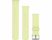 Garmin 22mm silikonové citronově/nerezové rychloupínací spona
