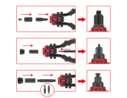 KS Tools 3 in 1 Nietzangen-Satz 15-tlg