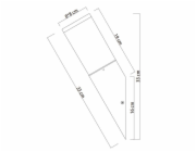 DOMOLETTI Svítidlo CORTE DH1430, 15W, E27, IP44, antracit