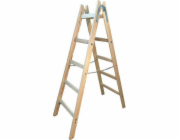 AWTools Dřevěný žebřík AWTOOLS 2x 5 schodů 150 kg