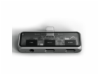 Satechi USB-C PD Mobile XR Hub &amp;  3.5mm Audio space grey