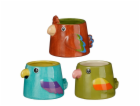 MICA Gelová květináče BIRD 1186199, keramické, modro/červené