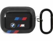 BMW Kryt BMAP222SOTK pro AirPods Pro 2. generace černý/černý s tříbarevnými pruhy