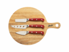 Berkel Chopping Board  Acacia + 3 Chese Knife