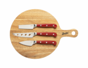 Berkel Chopping Board  Acacia + 3 Chese Knife