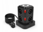 Nabíjecí stanice Huslog 15W 8xzásuvka, 1xUSB-C, 3xUSB, 1x...