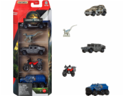Mattel MB JGL60 W12 Auto s dinosaurem, sada 4 kusů, Jurský park