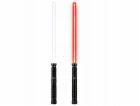 LeanToys LED laserový světelný meč se zvuky, kovová rukoj...