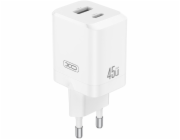 NoName Nabíječka XO CE36 PD 45W 1x USB-C 1x USB bílá