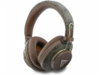 Guess Sluchátka přes uši Triangle Logo Bluetooth ENC hnědá