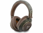 Guess Sluchátka přes uši Triangle Logo Bluetooth ENC hnědá