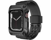 Uniq POUZDRO NILLKIN DYNAGUARD ŘEMÍNEK NA APPLE WATCH 45MM/7/8, ČERNÁ / ČERNÁ