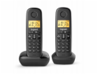 Gigaset Analogový telefon DECT Basic 100 DUO, černý