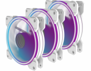 PREYON Ventilátor Eagle Eye 120 PWM ARGB, 3 kusy, bílý